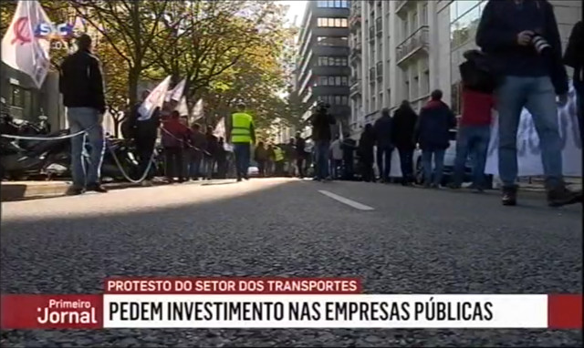 transportes e comunicações formaram cordão humano