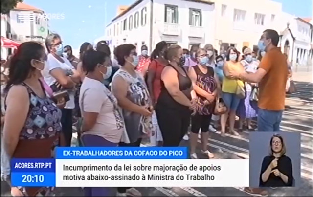 Ex trabalhadores da Cofaco do Pico